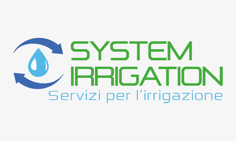Esempio logo dell'azienda System Irrigation - servizi per l'irrigazione